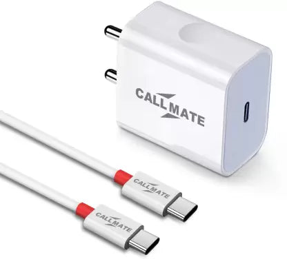 Callmate 20 W Qualcomm 3.0 3 A Mobile Charger with Detachable Cable (White, Cable Included) Callmate 20 W Qualcomm 3.0 3 A Mobile Charger with Detachable Cable (White, Cable Included)